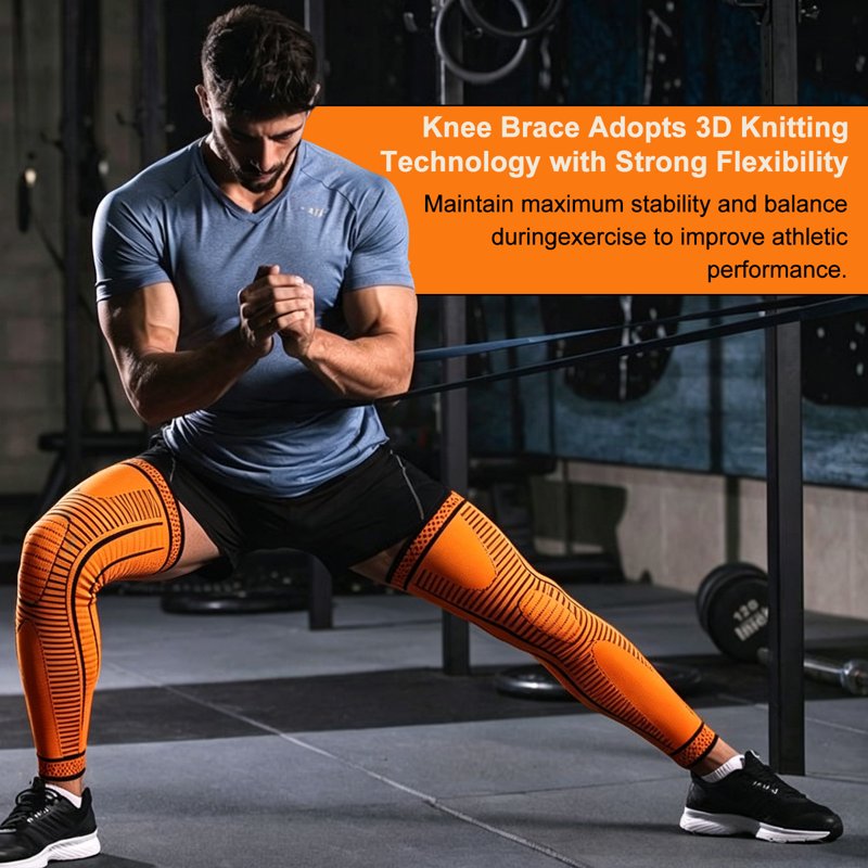 Full Leg Compression Sleeves for Men & Women - Knee Support for Running, Basketball, Cycling