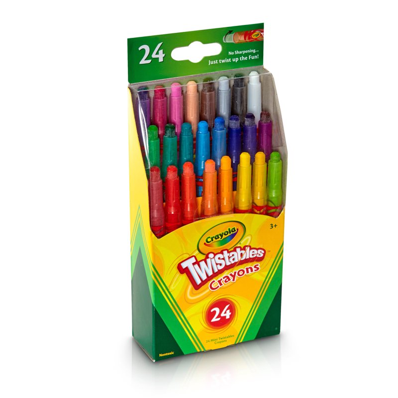 Mini Twistable Crayons Set - No Sharpening, Safe for Kids 3+