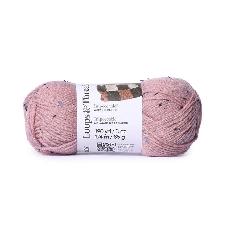 Medium Weight Tweed Yarn Pack for Knitting Crochet & Weaving - 18 Skeins