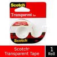 Clear Multipurpose Tape Refill Rolls - 1/2" x 450" for Office & Home