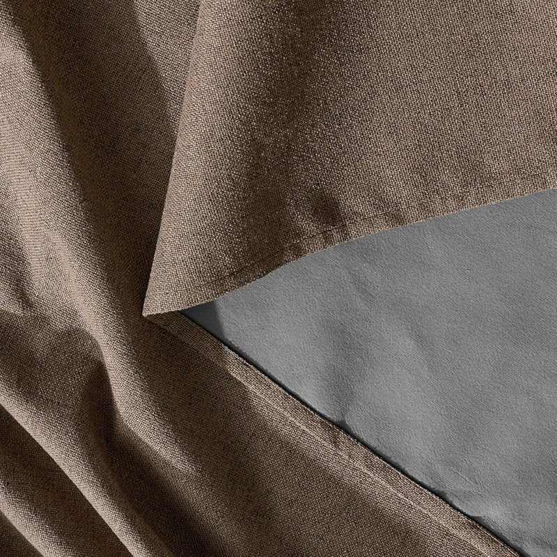 Blackout Linen Textured Curtains for Bedroom Living Room 52x84 Inches - Pack of 2