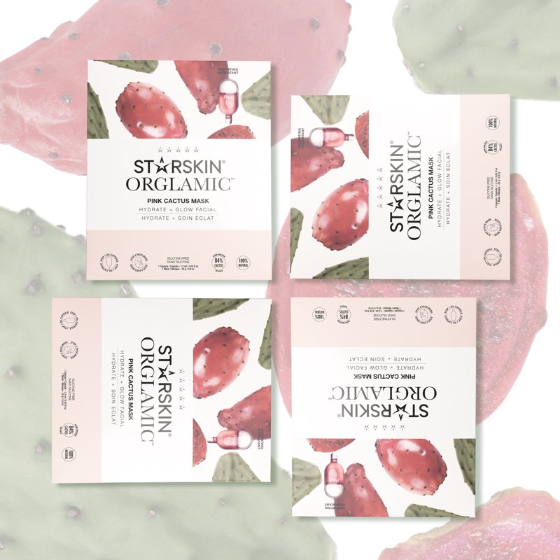 Starskin Pink Cactus Face Mask - Hydrating Skin Care 1.4 oz