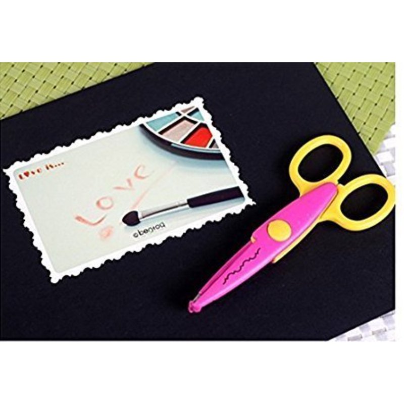 Zig Zag Craft Scissors Set of 6 - Decorative Edge Cutters for Scrapbooking & DIY Projects