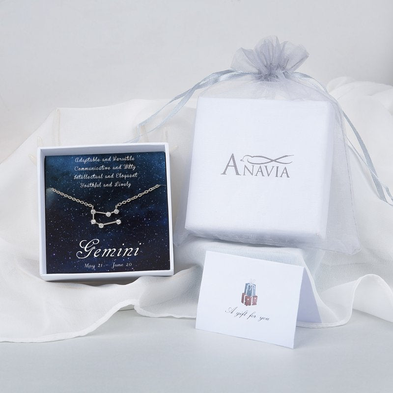 Horoscope Constellation Necklace in Gold Silver Rose Gold - Zodiac Pendant