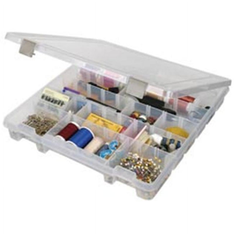 ArtBin Scrapbook Storage Case with Removable Dividers - Clear, Slim Design