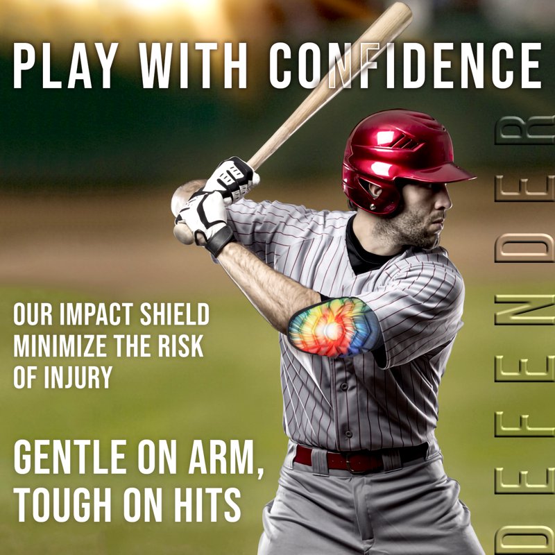 Youth & Adult Baseball Elbow Guard with Adjustable Straps - Impact Protection