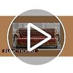 Botanical Curtain Panel Set - 84x42 Inches, 4-Piece Outdoor Window Drapes