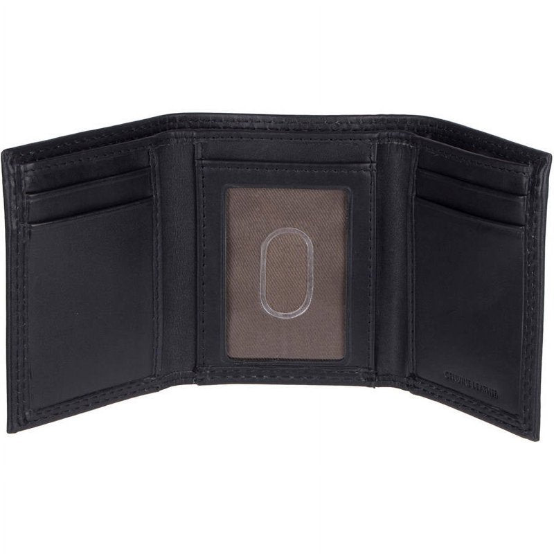 Men's RFID Leather Trifold Wallet - Extra Capacity Slim Design