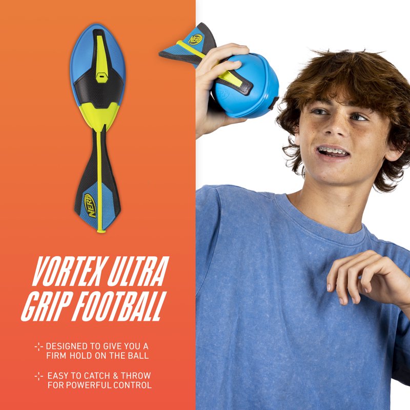 Kids Foam Football - Multicolor, Ultimate Grip for Long Passes