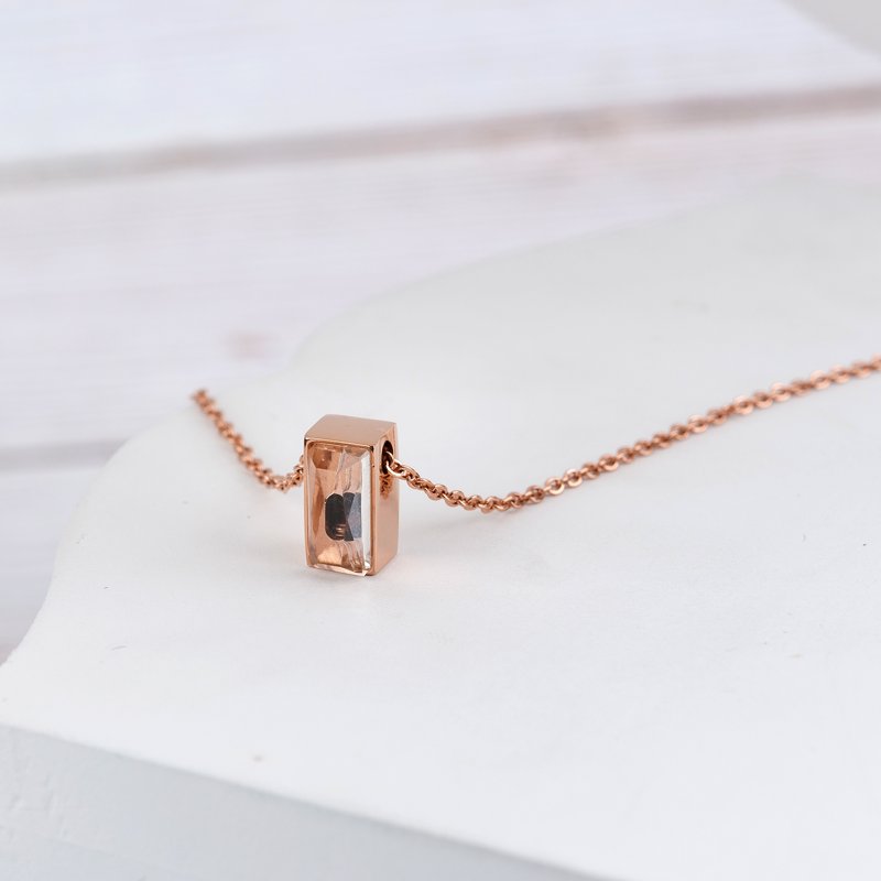 Cremation Necklace for Ashes - Mini Cube Memorial Jewelry with Discreet Compartment