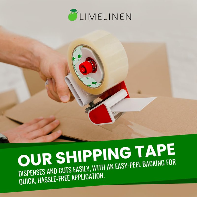 Heavy Duty Clear Packing Tape for Shipping & Moving - 1.8 Inch x 110 Yards, 7,920 Yards Total - Multiple Sizes