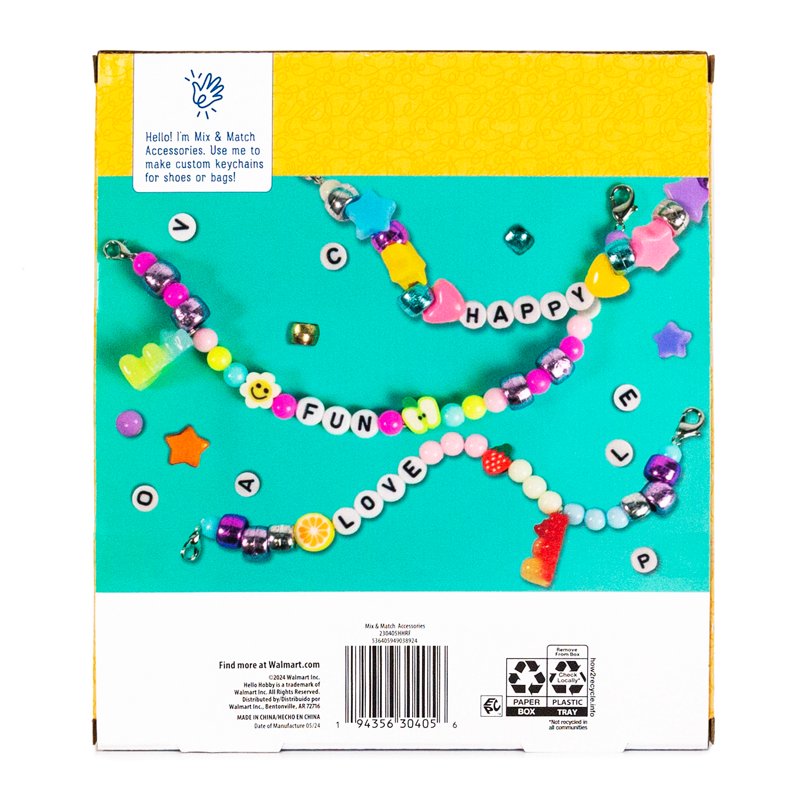 2 Pack DIY Shoe Accessories Kit with Beads, Cording & Clasps for Custom Sneakers & Sandals