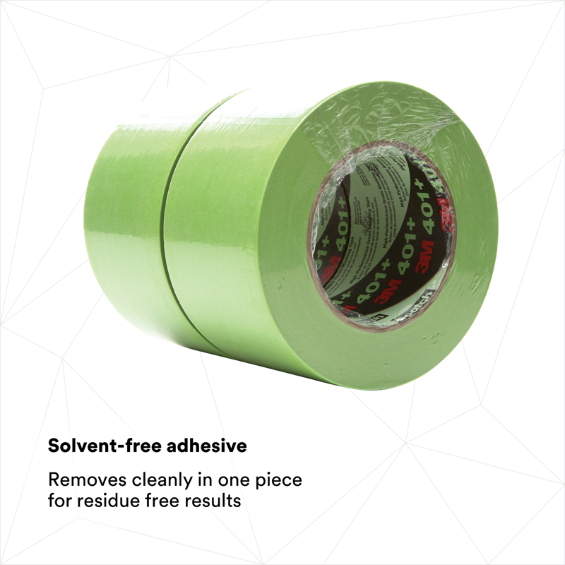 High Performance Green Masking Tape 1/2 in. x 60 yds. - Heat-Resistant Automotive & Industrial Masking Tape