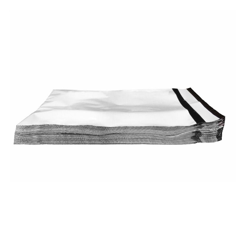 100 White Poly Mailer Bags 10 x 13 Inches Self-Sealing Waterproof Shipping Envelopes