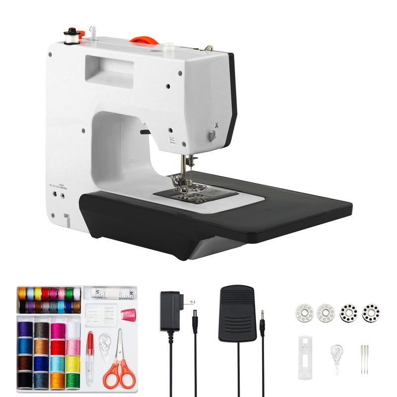 Portable Sewing Machine with 38 Stitches & Extension Table, Easy to Use