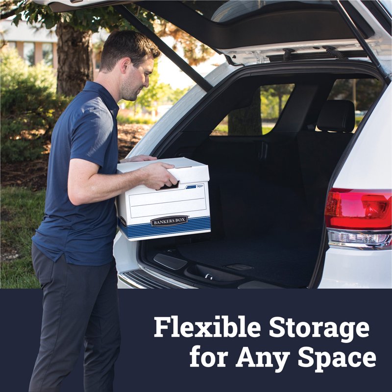 White File Storage Boxes with Lids - 12 Pack, Corrugated Cardboard