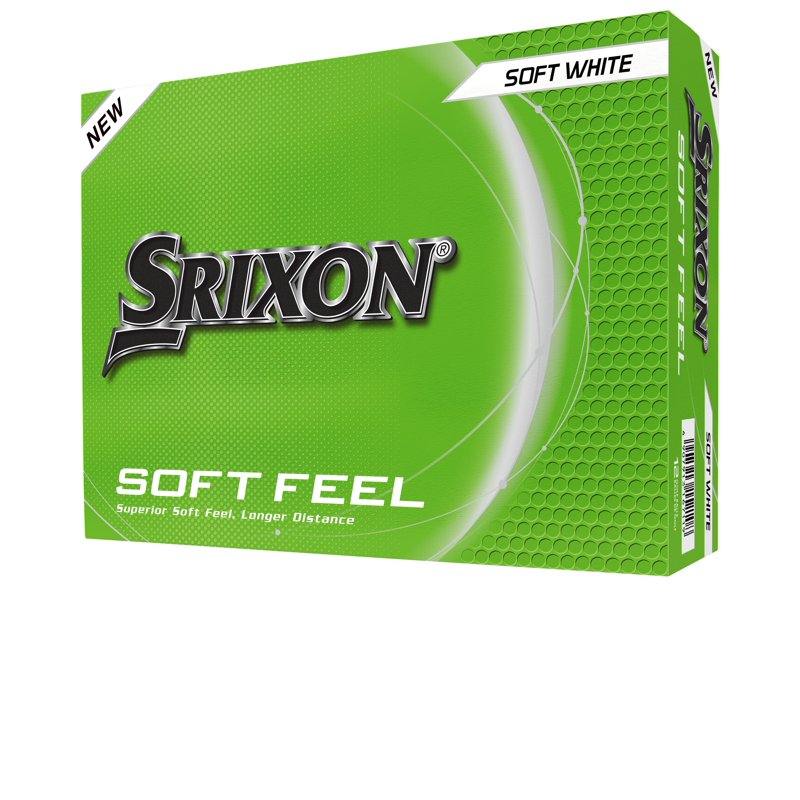 Srixon Soft Feel Golf Balls 14 Pack - White, Red, Green, Yellow