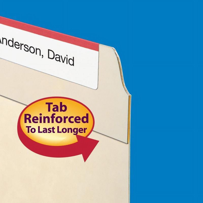 Manila File Folder with 1 1/2 Inch Expansion and Fasteners - Letter Size, 50 Pack