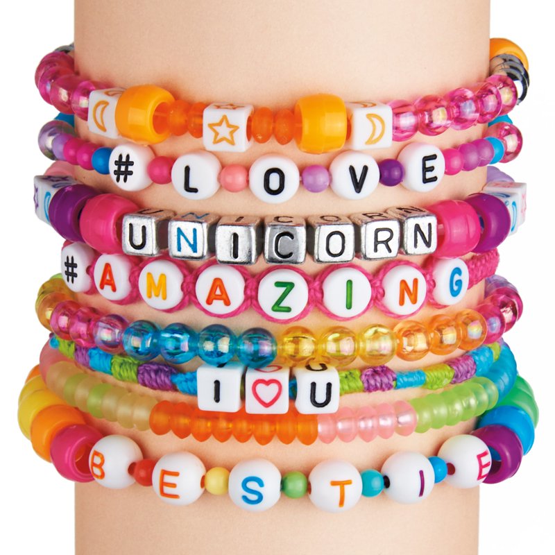 DIY Bead Bracelet Kit with 800+ Beads for Custom Friendship Jewelry