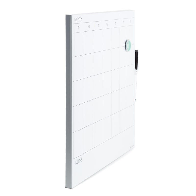Magnetic Dry Erase Calendar Board 14x14 White Frameless Office Home