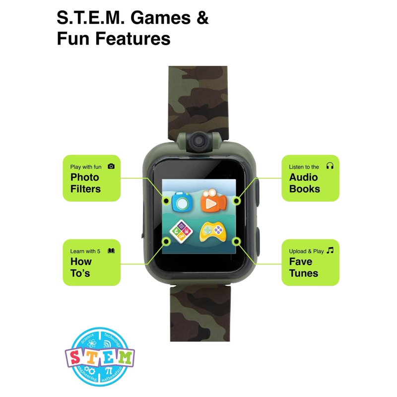 Kids Smartwatch with Earbuds - Educational & Fun Gift for Children