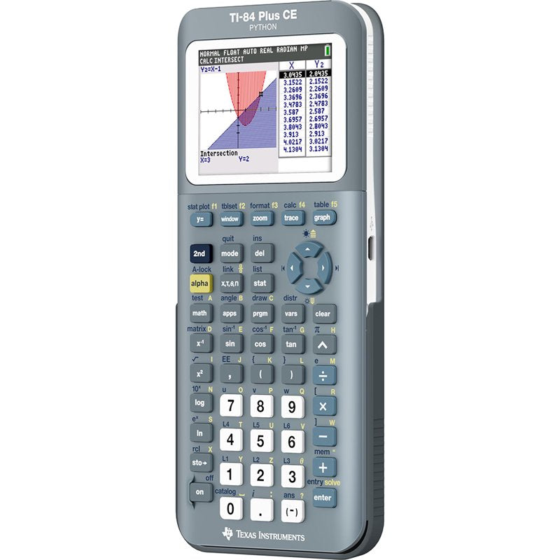 Graphing Calculator TI-84 Plus CE Fractal Frost with Color LCD, Battery & Cables