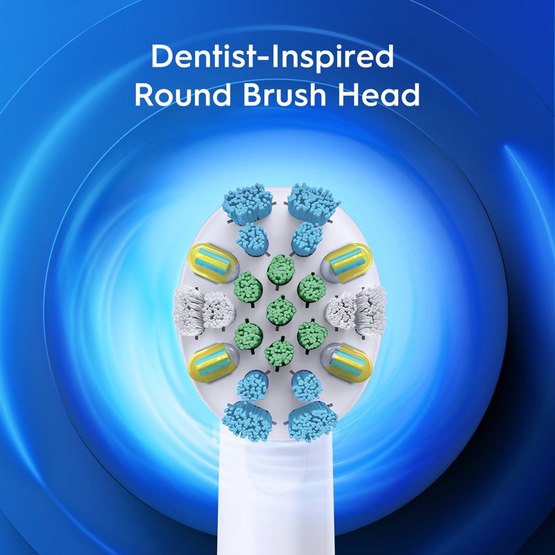 Rechargeable Electric Toothbrush for Adults & Kids 3+ with FlossAction Head