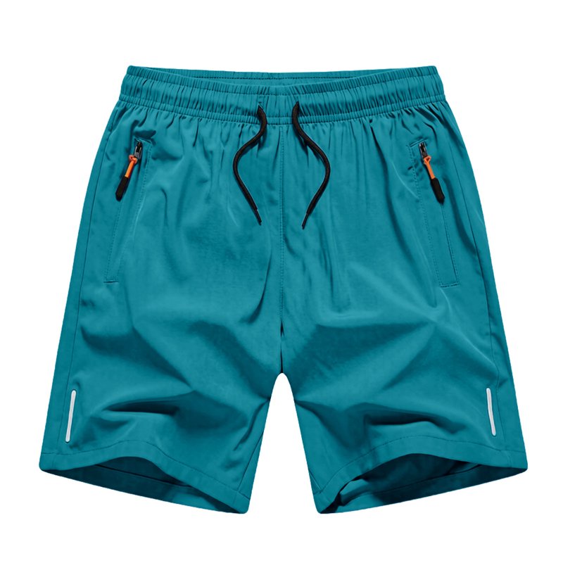 5 Pack Boys Quick-Dry Shorts with Pockets - Elastic Waist Training Athletic Shorts, 3-15Y (Variation: Z5 Khaki MKOSPLRT)