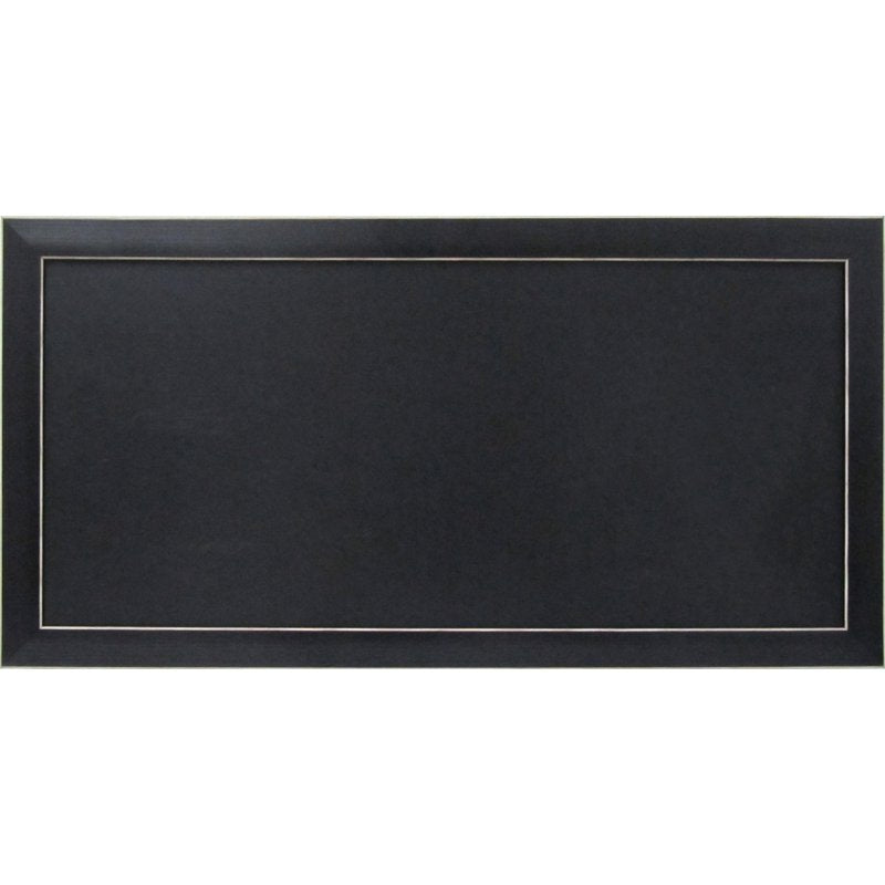 Magnetic Chalkboard Wall Sign 13 x 26 Inches - Framed Blackboard for Home Office Kitchen