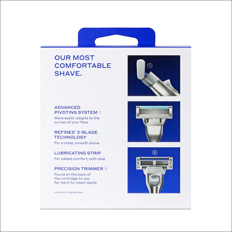 Men's Razor Blade Refills - Compatible with Harry's Plus Razor, 12 Count
