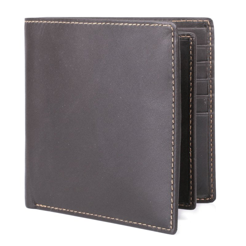 Men's Leather Regatta Convertible Card Case Wallet - Brown & Black