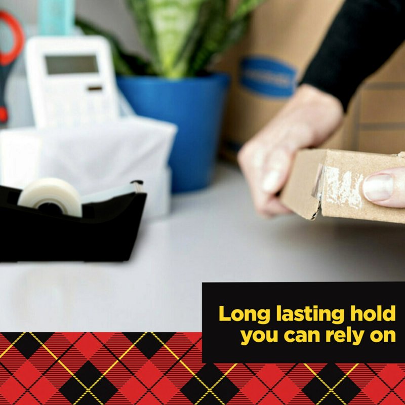 Clear Transparent Tape 3/4 in x 850 in with Dispenser - Office & Gift Wrapping