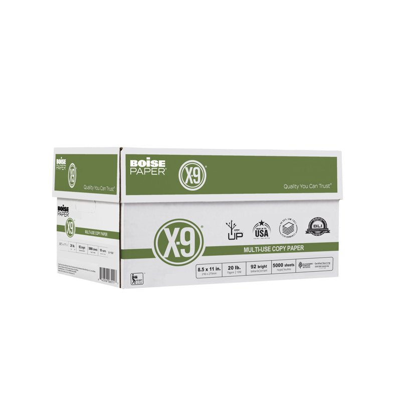 Boise X-9 Multi-Use Copy Paper - 8.5 x 11 Inches, 92 Bright, 20 lb, 10 Ream Carton