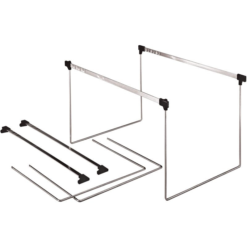 Letter Size Drawer File Frame 2 Pack - Metal Hanging Folder Organizer