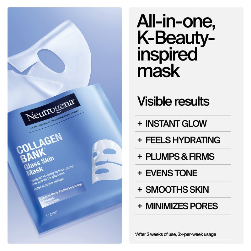 Hydrogel Collagen Face Mask for Hydration & Skin Brightening – Multiple Sizes