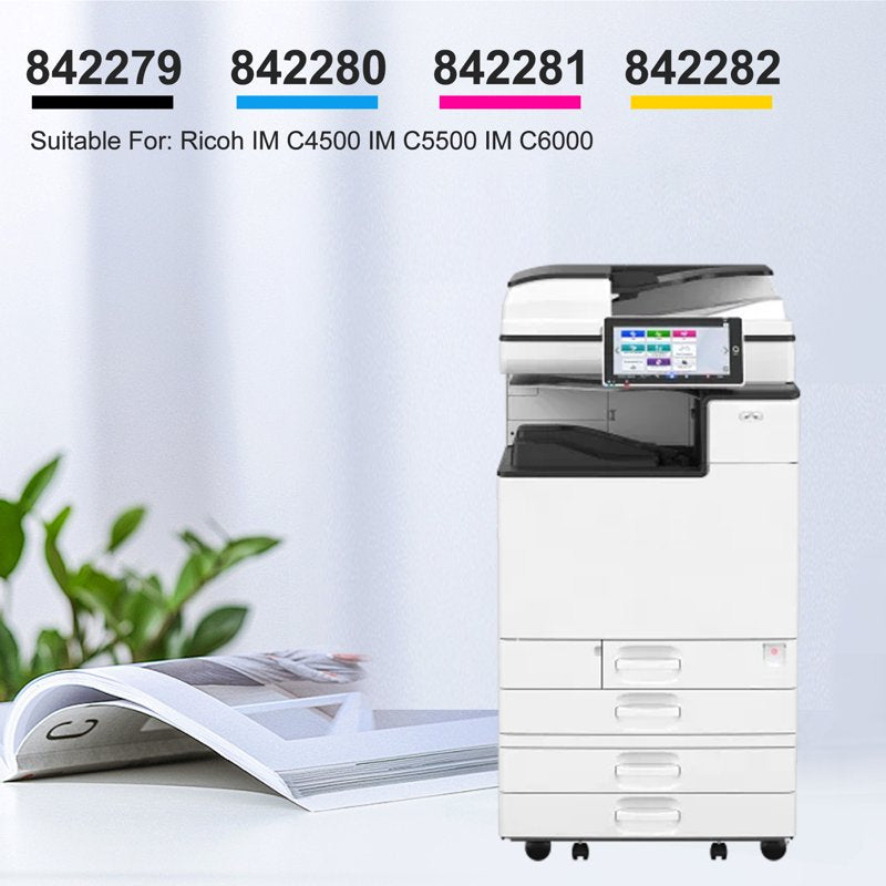 High-Yield Color Toner Set for Ricoh IM C4500 C5500 C6000 Printers - 4 Pack