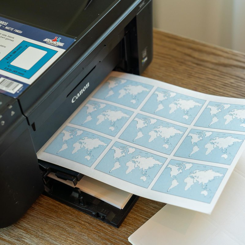 Blank Playing Card Stickers - Custom Printable Labels for Poker Size Decks - 216 Pack