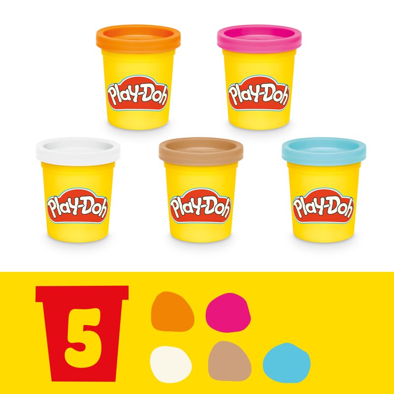 Pretend Play Coffee Set with 5 Play-Doh Colors - Kitchen Cafe Toy
