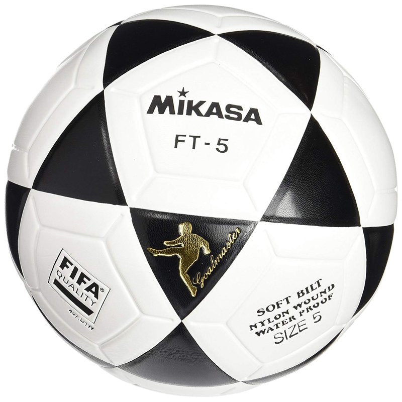 Mikasa FT5 Official Footvolley/Size 5 Soccer Ball – White & Black
