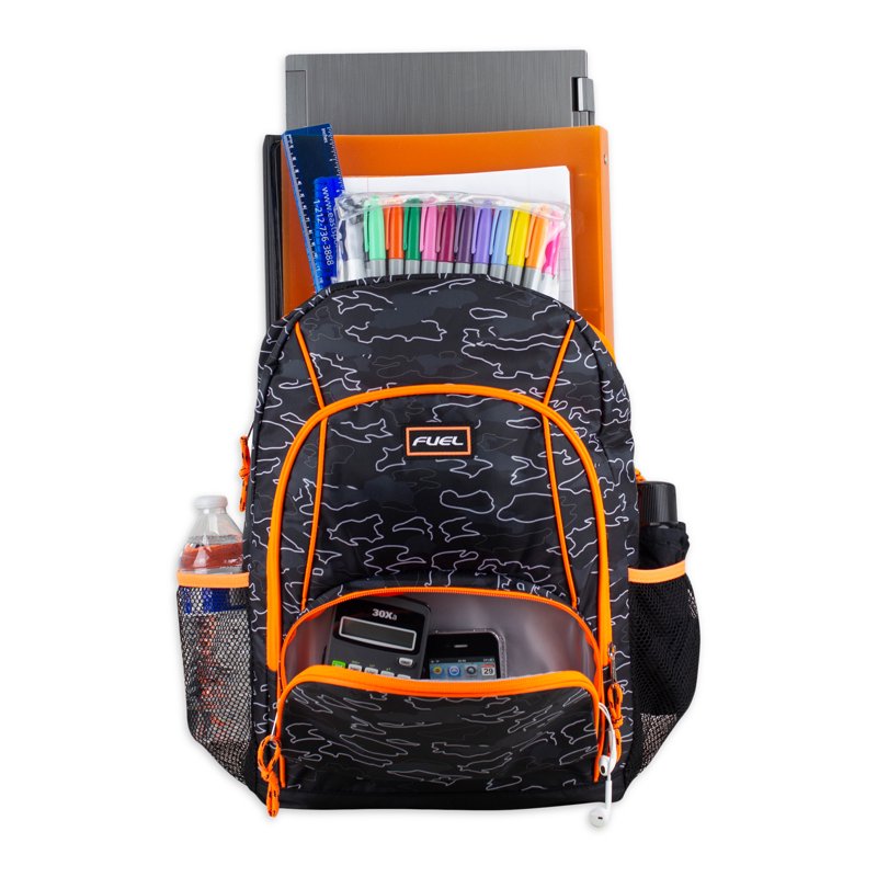 Unisex Triple Pocket Backpack with Padded Straps & Multiple Compartments