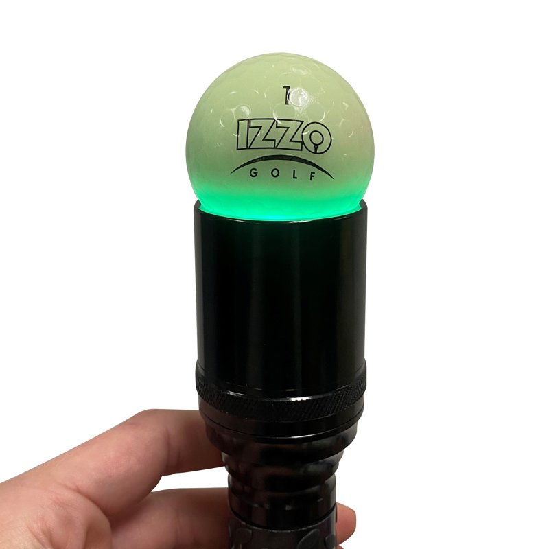 Night Golf Balls 24-Hour Performance with UV Charge & Flashlight - Real Flight & Spin