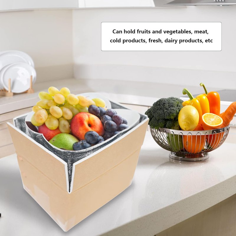 Insulated Shipping Boxes with Foil Liners - Cold Food & Medical Storage Set