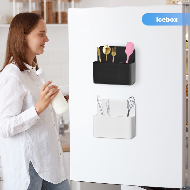 Magnetic Pen Holder for Whiteboards, Fridges & Lockers – 2 Pack