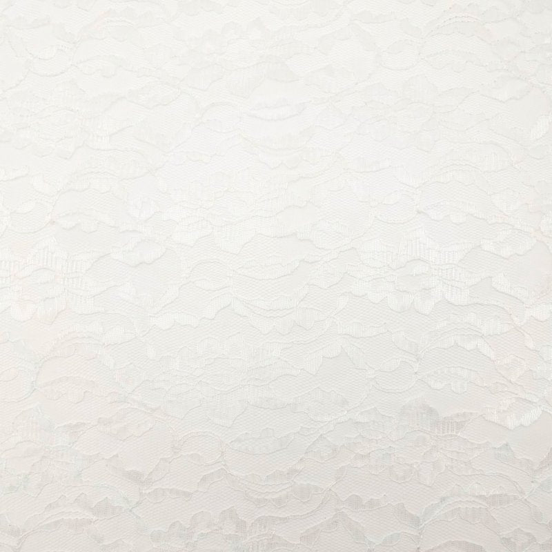 Ivory Lace Fabric for Bridal & Crafting - 58/60 Inch Precut Material
