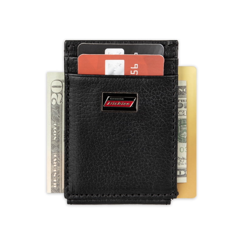 Men's Slim Magnetic Front Pocket Wallet - Black, RFID-Blocking