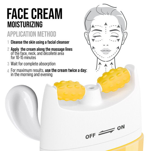 2.7 fl oz 7DAYS Collagen Face Moisturizer with Massager – Anti-Aging Daily Cream