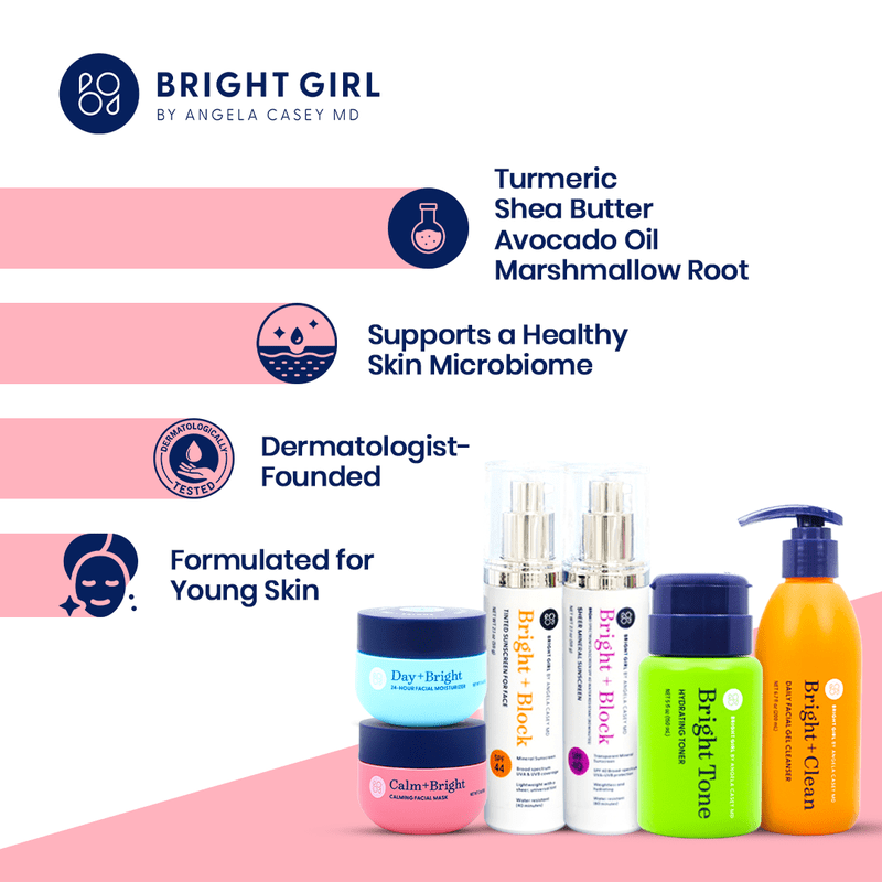 Bright Girl Calm + Bright Calming Face Mask for Teens 1.7 oz - Sensitive Skin Care