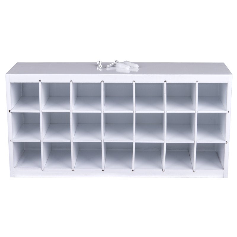 ArtBin Paint Storage Tray Wall Mountable Multi-Purpose White Wood 5.5x12.12x5.75 Inches
