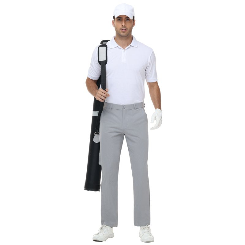 Men's Golf Pants Stretch Work Dress Pants Lightweight Quick Dry Casual Trousers