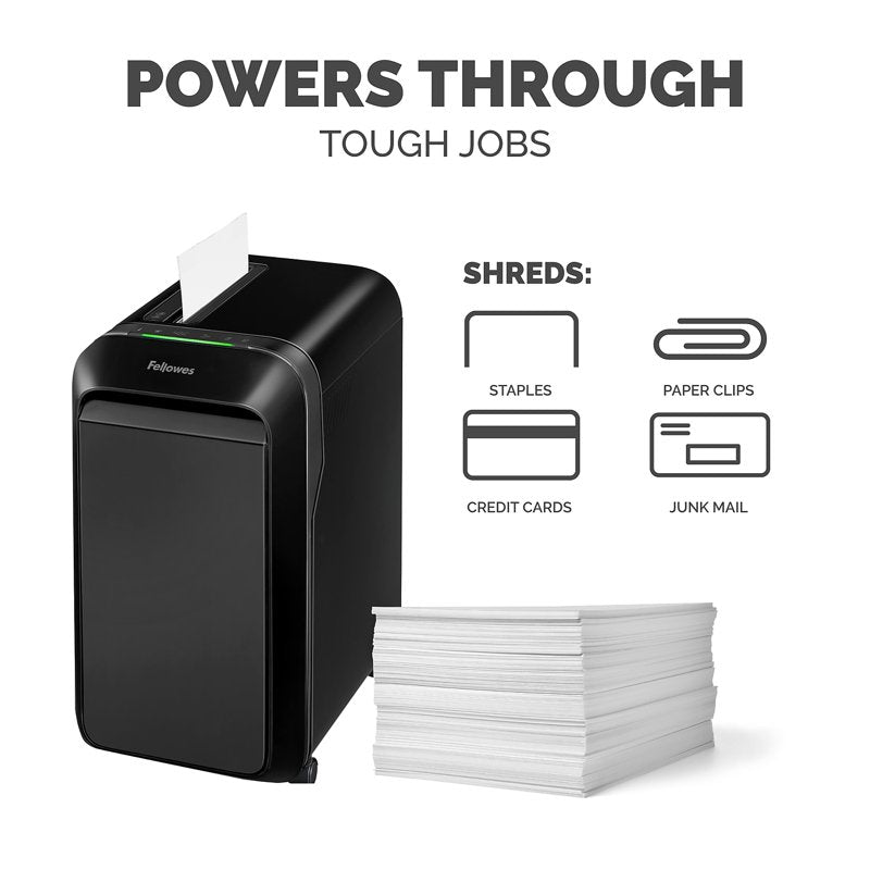 Fellowes Powershred LX220 Micro-Cut Shredder Black 20 Sheet Capacity